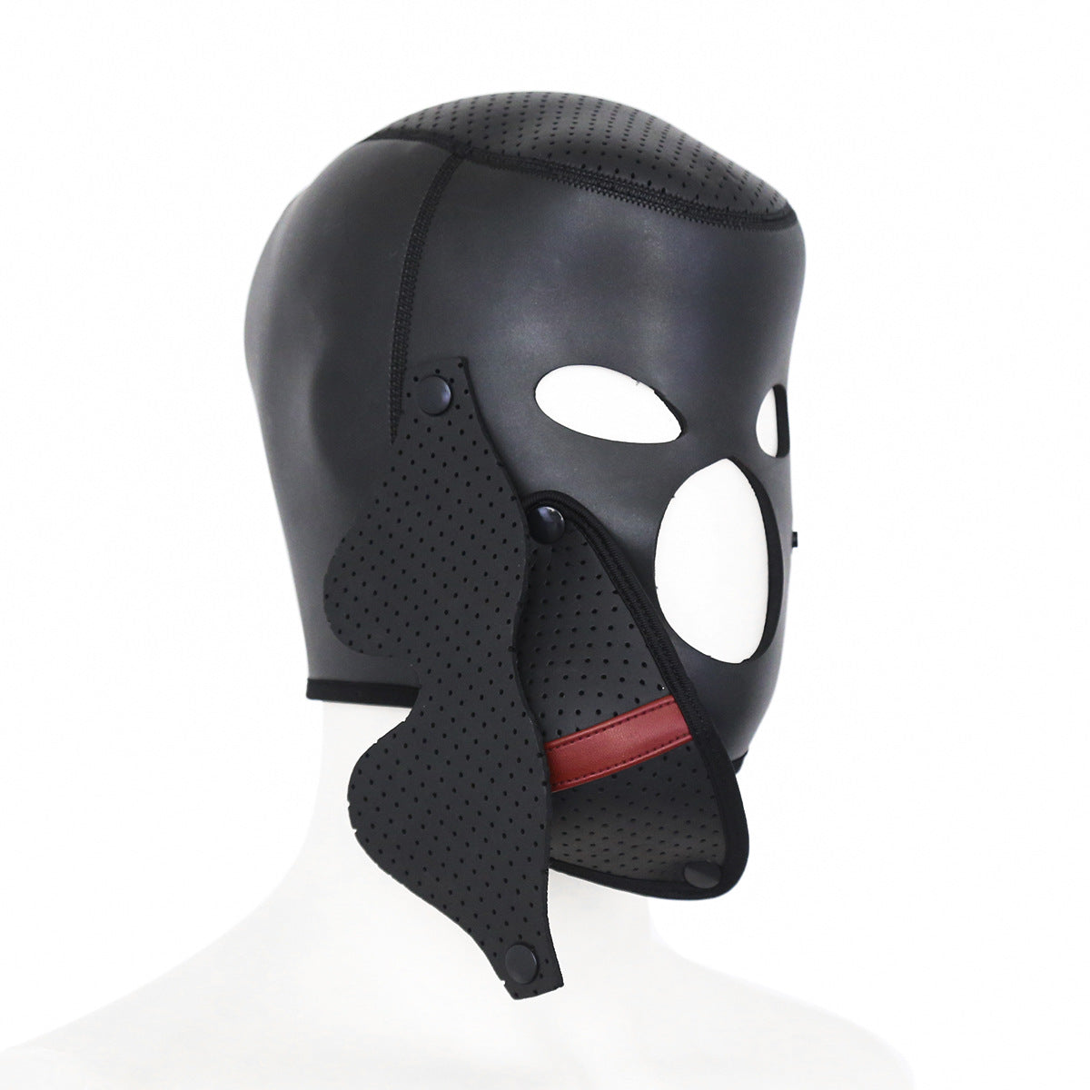 Adults Neoprene Olecranon Mask, Removable Cosplay Full Face Hood Mask